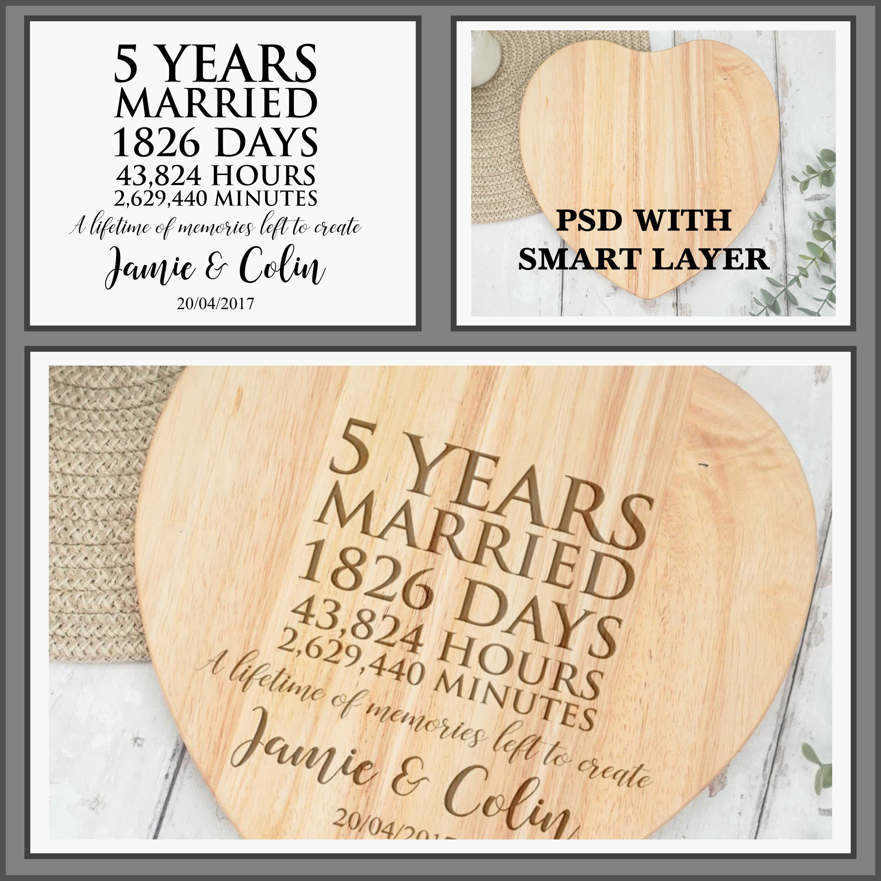 Rubberwood Heart Shape Chopping Board