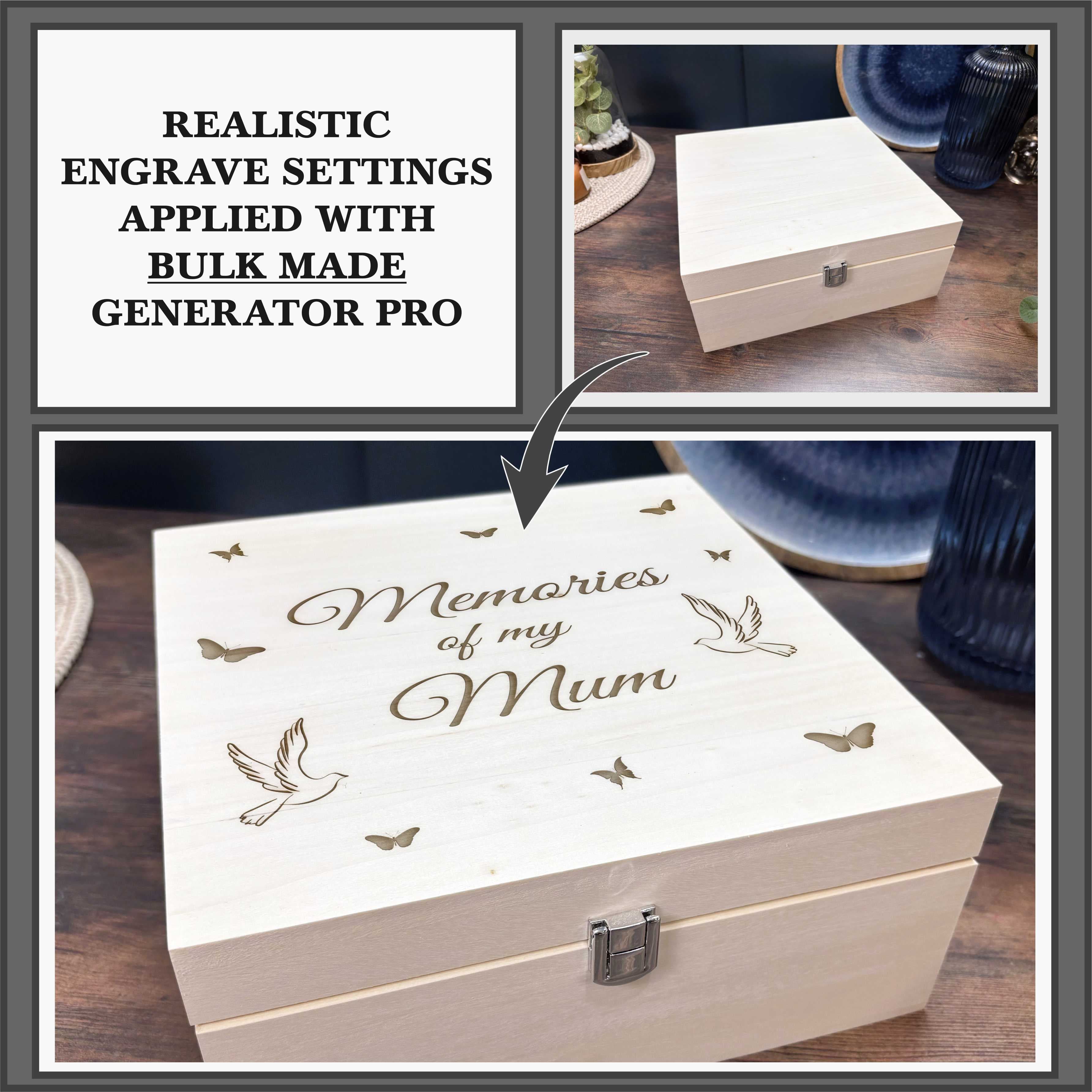 Luxury Poplar Wooden Box